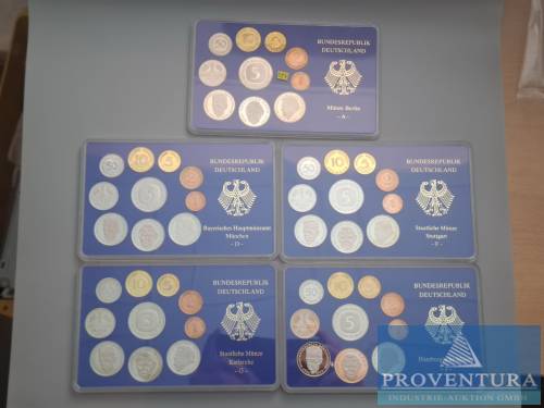 KMS Bundesrepublik Deutschland 1991 ADFGJ pp 64.40 DM